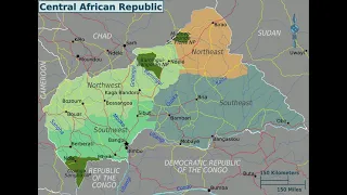 map of Central African Republic