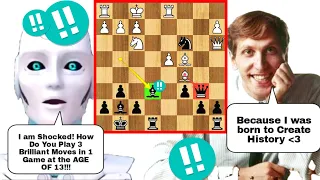 13 Years old Bobby Fisher Played 3 BRILLIANT MOVES IN ONE GAME | Game of the century bobby fischer