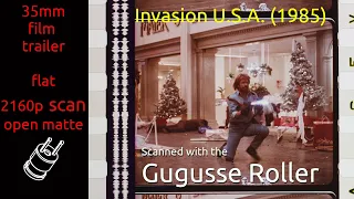 Invasion U.S.A. (1985) 35mm film trailer, flat open matte, 2160p