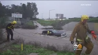 Family Of 4 Trapped In Truck Rescued From Rushing Waters In Murrieta