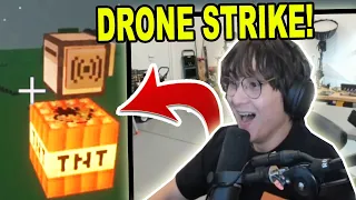 Michael Reeves Builds *TNT DRONE STRIKES* In Minecraft!