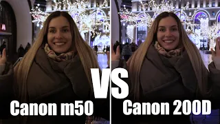 200D vs m50 /Сравнение Canon Тест / примеры видео