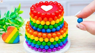 Colorful Miniature Cakes 🌈 Ideas for Decorating Beautiful Rainbow Chocolate Treats