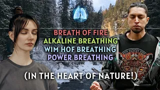 [REVITALIZE LIFE FORCE!] In Nature with Fire, Alkaline, Wim Hof & Power Breathing (3 Rounds Guided)
