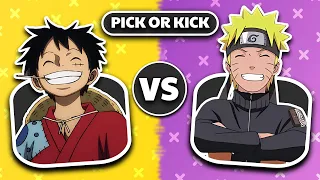 Pick One Kick One! 🤔 | Anime Characters Edition 😍