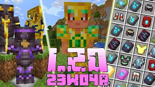 Minecraft 1.20: [Snapshot 23w04a] Co Nowego? WZORY na ZBROJE!  "Nowe RUNY"!