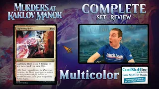 🌈 Complete Set Review! 🌈 - 🔪 Murders At Karlov Manor 🔪 - Multicolor Cards - Constructed And Limited