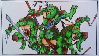 Drawing The Teenage Mutant Ninja Turtles | TolgArt