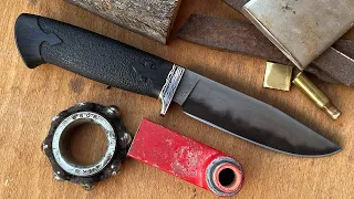 Making a Nice Knife from Trash materials only