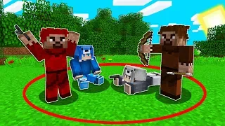 İKİZLERİMİZ İLE DAİREDEN SON ÇIKAN KAZANIR! 😱 - Minecraft