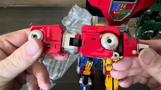 Transform Metal Club MuscleBear Voltron Beast King Golion short unboxing review