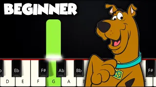 Scooby Doo Theme Song | BEGINNER PIANO TUTORIAL + SHEET MUSIC by Betacustic