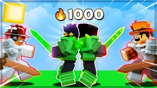 I Attempted To Get A *1000 WINSTREAK* In Roblox BedWars!