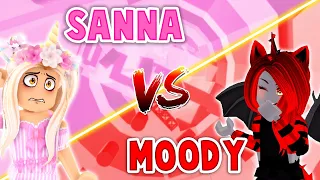 SANNA Vs MOODY In Tower Of Hell! (Roblox)