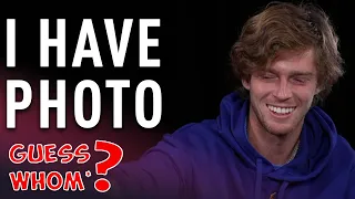 Why did Iron Maiden bite Andrey Rublev's arm!? Guess Whom* | Australian Open 2022