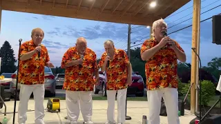 Pittsburgh Belairs sing Unchained Melody at Deer Lakes Bowl in Cheswick