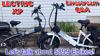 Let’s talk about the $899 Lectric Xp Ebikes | Live Q&A on 2 awesome electric bikes!