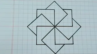 Simple geometric design 😎😍 || Geometric pattern || Easy geometric art