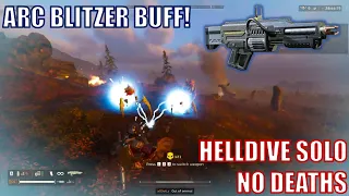 Helldivers 2 - Arc Blitzer Buff vs Terminids (Spread Democracy) - Helldive Solo (No Deaths)