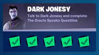 Fortnite Complete 'Dark Jonesy' Challenges Guide - How to Complete the The Oracle Speaks Questline