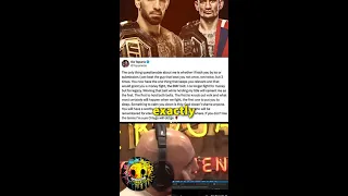 Max Holloway on Ilia Topuria's message to him ft Joe Rogan 🤣🤣  #shorts