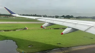 Singapore Airlines Airbus A350-900 Pushback and Takeoff from Singapore (SIN)