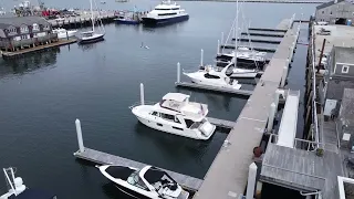 Lazybones II in Nantucket harbor