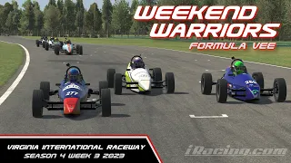 iRacing Formula Vee Weekend Warriors: Virginia International Raceway