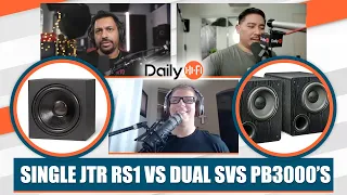 Single JTR RS1 vs. Dual SVS PB3000's
