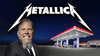 James Hetfield visits the gas station