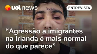 Brasileiro agredido na Irlanda relata temor em sair à rua: ‘Sinto muito medo porque ele segue solto’