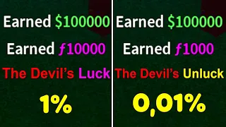 Devil's Luck vs Devil's Unluck be like.. (Blox Fruits)