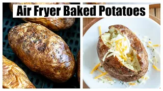 Air Fryer Baked Potatoes // How to make baked potatoes in air fryer