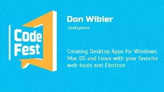 #Frontend Don Wibier — Creating Apps for Windows, Mac OS and Linux with your favorite web-tools