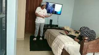 Broken TV prank on African mother 😂  gone wrong