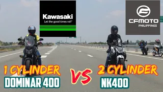 3KM RACE | CF MOTO NK400 vs KAWASAKI DOMINAR 400 | SINGLE CYLINDER vs DOUBLE CYLINDER | DRAG RACE