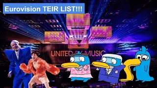 Eurovision 2024 Tierlist