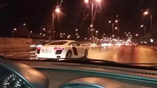 Audi R8 in Patra(so crazy!)