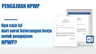 Apa saja isi dari surat keterangan kerja untuk pengajuan NPWP?