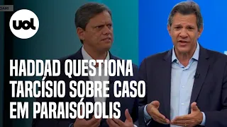 Tarcísio diz que apagou gravação de Paraisópolis por 'segurança', Haddad rebate: 'absurdo'