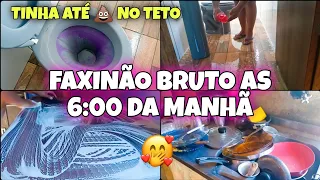 PORQUE SERVIÇO DE CASA NUNCA ACABA?😳 FAXINA PESADA AS 6:00 DA MANHÃ/ TINHA ATÉ 💩NO TETO