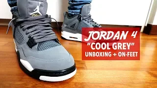 JORDAN 4 RETRO COOL GREY | HOW GOOD IS IT??!! [UNBOXING + ON-FEET REVIEW]