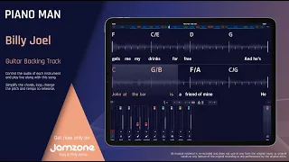 Guitar Backing Track | Piano Man - Billy Joel