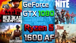 GTX 1080 & RYZEN 5 1600 | FPS TEST IN 6 GAMES: CSGO | PUBG | FORTNITE | WARZONE | RDR2 | GTA ONLINE