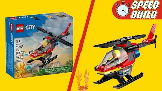 CHECK OUT My LEGO City Fire Rescue Helicopter Set Speed Build!