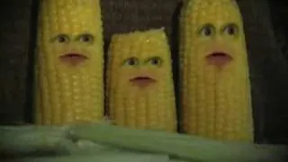 Frank scaring the corn