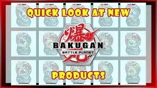 QUICK LOOK AT NEW BAKUGAN PRODUCTS! (Battle Planet)