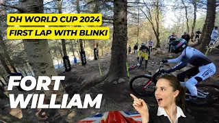 DH WORLD CUP 2024 - Fort William First Lap! ft Sam Blinkensop