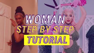 WOMAN TikTok Dance Challenge EASY STEP BY STEP TUTORIAL | Doja Cat