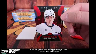 2023-24 Upper Deck Trilogy Hockey 10 Box Half Case Break #1